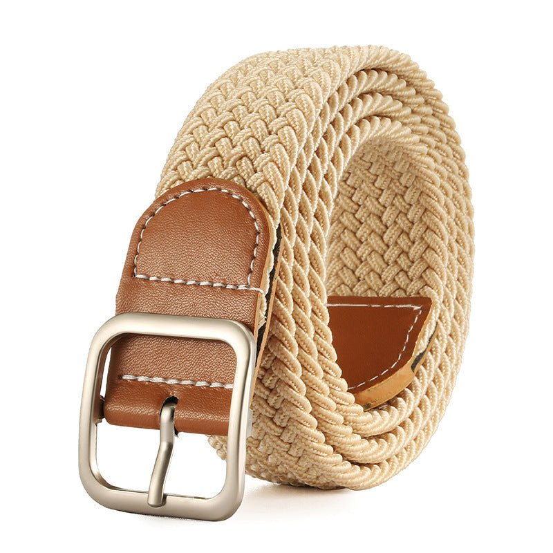 Exclusive Fashion Square Buckle Women's Canvas Belt — Red — Size 105cm — Alternate View 7