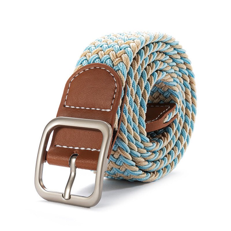 Exclusive Fashion Square Buckle Women's Canvas Belt — Red — Size 105cm — Alternate View 10