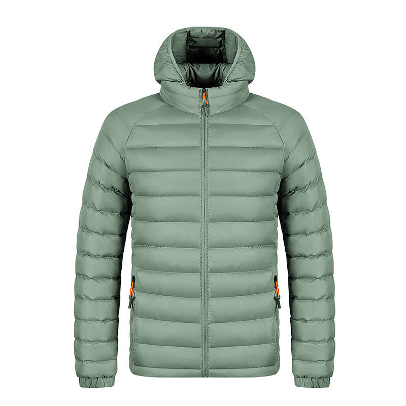 Exclusive Men's Lightweight Packable Zipper Jacket – Warm Casual Outerwear — Black — Size L — Alternate View 9