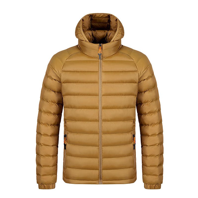 Exclusive Men's Lightweight Packable Zipper Jacket – Warm Casual Outerwear — Black — Size L — Alternate View 8