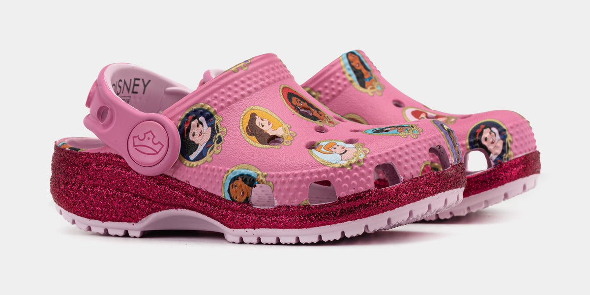 Exclusive Disney Princess Classic Clog Infant Toddler Sandals (Soft Pink) — 4C — Top View