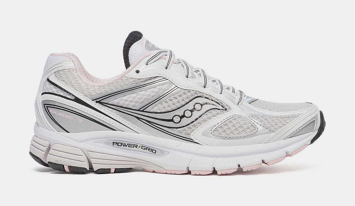 Exclusive Guide 7 Womens Running Shoes (White/Pink) — 5 — Front View