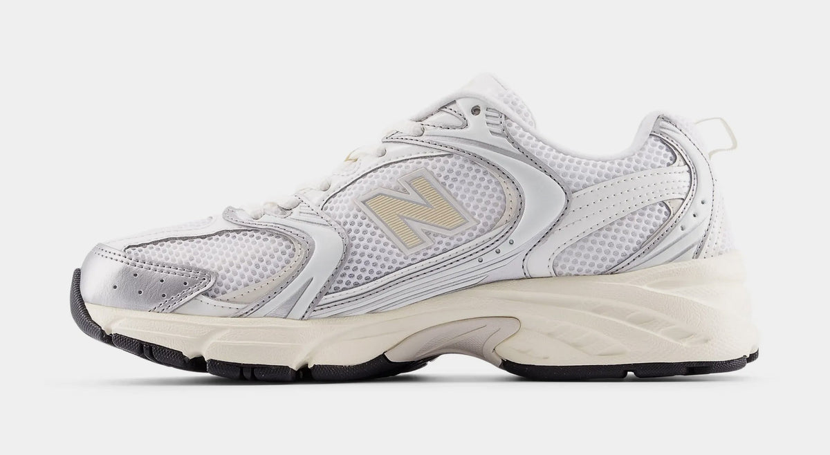 Exclusive 530 Mens Running Shoes (Silver Metallic/Linen) — 4 — Back View