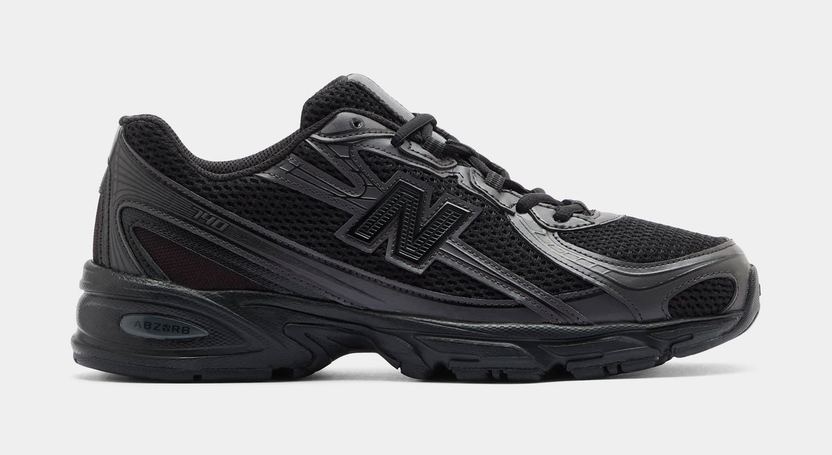 Exclusive 740 Mens Running Shoes (Black/Cement Grey) — 8 — Front View