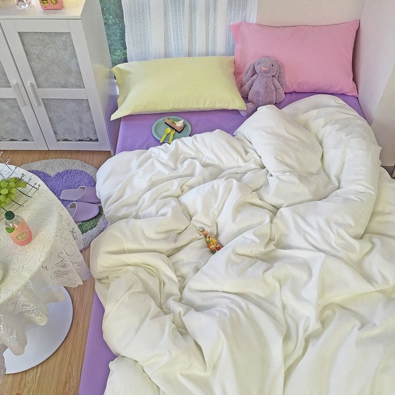 Exclusive Four-piece Mix And Match — CustardB — Size 1.2m bed sheet 3pcs — Alternate View 12