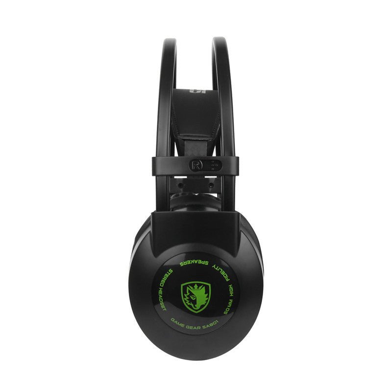 Exclusive Gaming Headset — Green — Top View