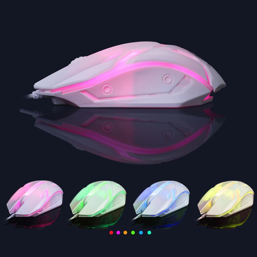Exclusive Gaming Keyboard Mouse Glowing Set — Black — Back View