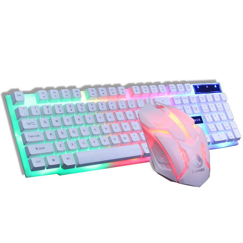 Exclusive Gaming Keyboard Mouse Glowing Set — Black — Lifestyle View