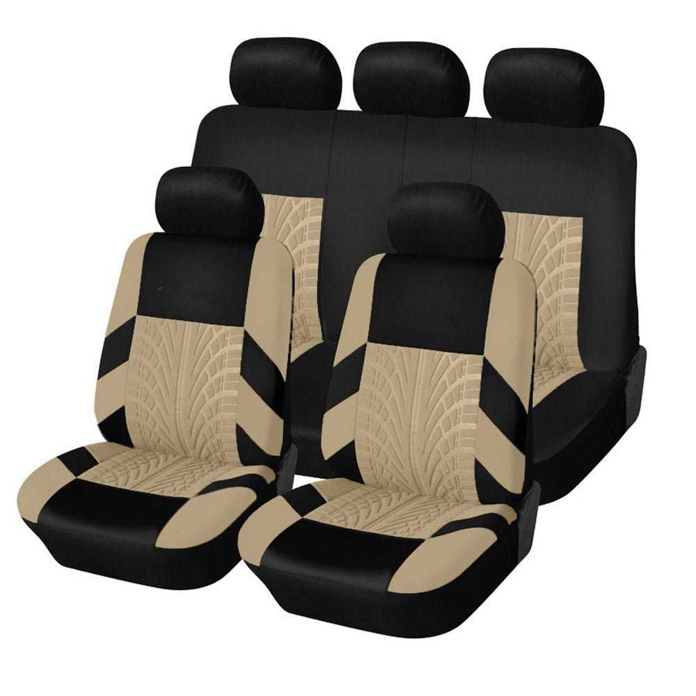 Exclusive GM Car Seat Covers — Black A — Detail View