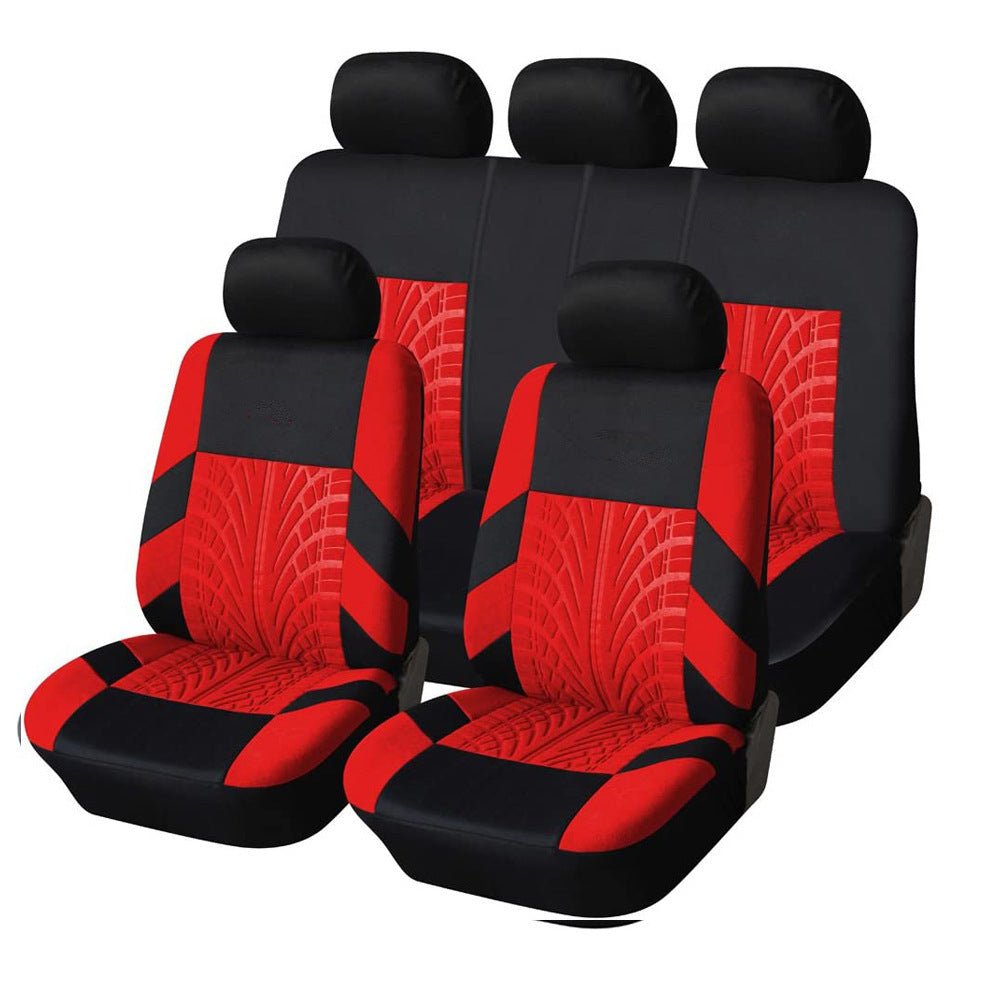 Exclusive GM Car Seat Covers — Black A — Top View