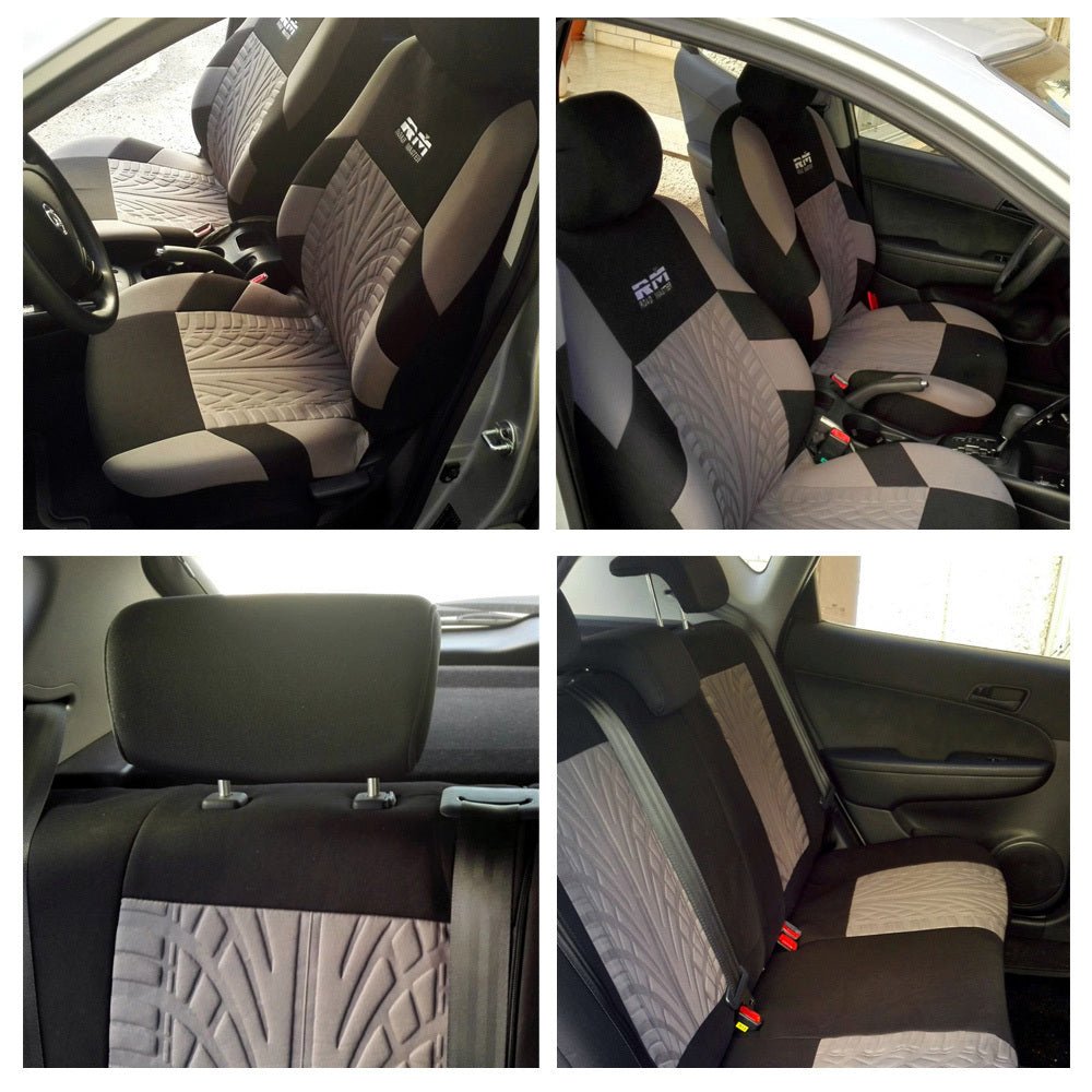 Exclusive GM Car Seat Covers — Black A — Side View