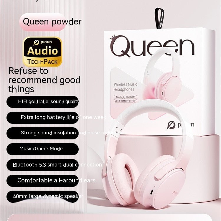 Exclusive Headband Wireless Bluetooth Noise Canceling Headphones — Cyan — Detail View