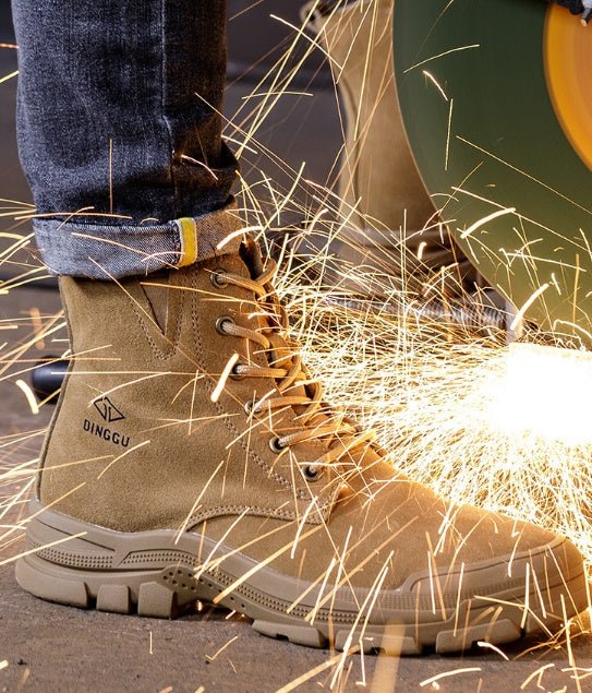 Exclusive Labor Protection Cotton Shoes | Steel Toe Work Boots — Brown Four Seasons Edition — Size 38 — Alternate View 8