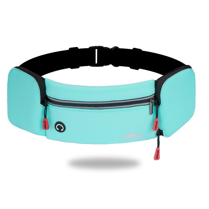 Exclusive Lightweight unisex waist pack with water bottle holder — Black — Size Without kettle — Top View