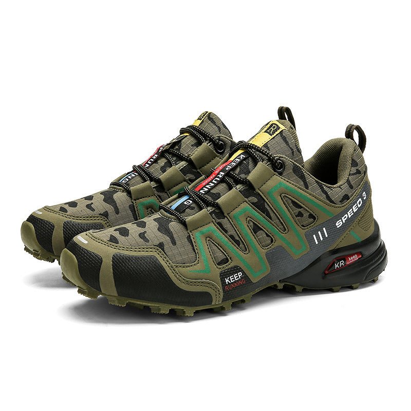 Exclusive Men Hiking Shoes — LIGHT GREY — Size 39 — Back View