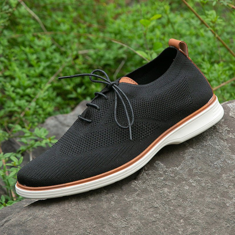 Exclusive Men's Business Casual Shoes — Black — Size 40 — Detail View