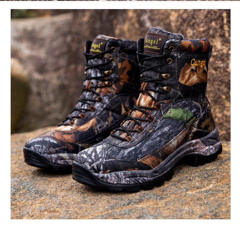 Exclusive Men's hiking shoes — Black — Size 44 — Side View