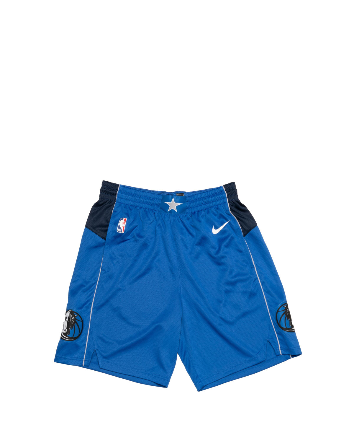 Exclusive Nike DALLAS MAVERICKS ICONIC 18 NBA SWINGMAN SHORTS — 2XS — Front View