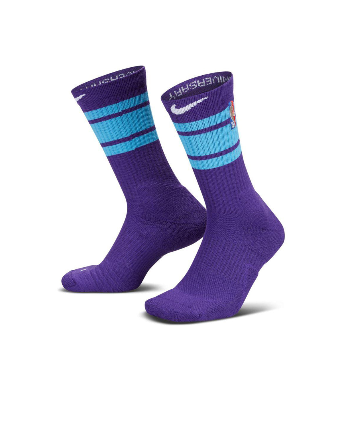 Exclusive Nike La Lakers Elite Crew Socks — 2XS — Front View