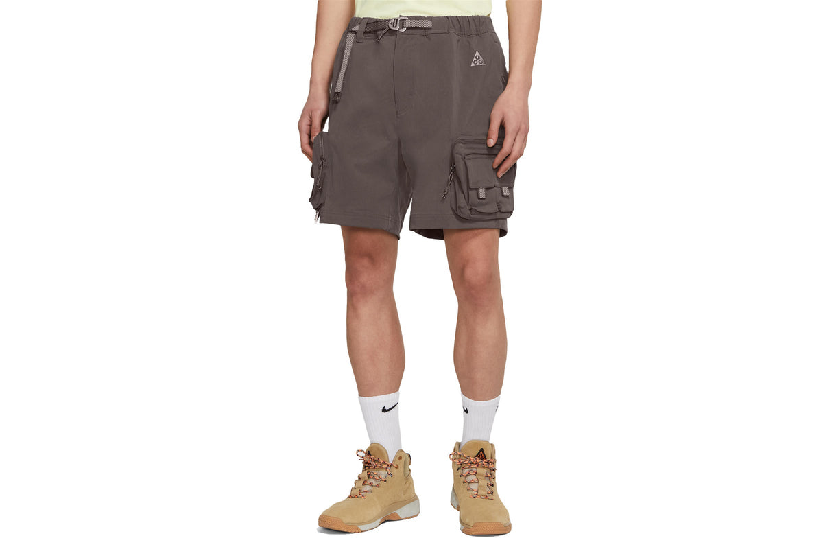 Exclusive Nike ACG CARGO SHORT "IRONSTONE" — 2XS — Front View
