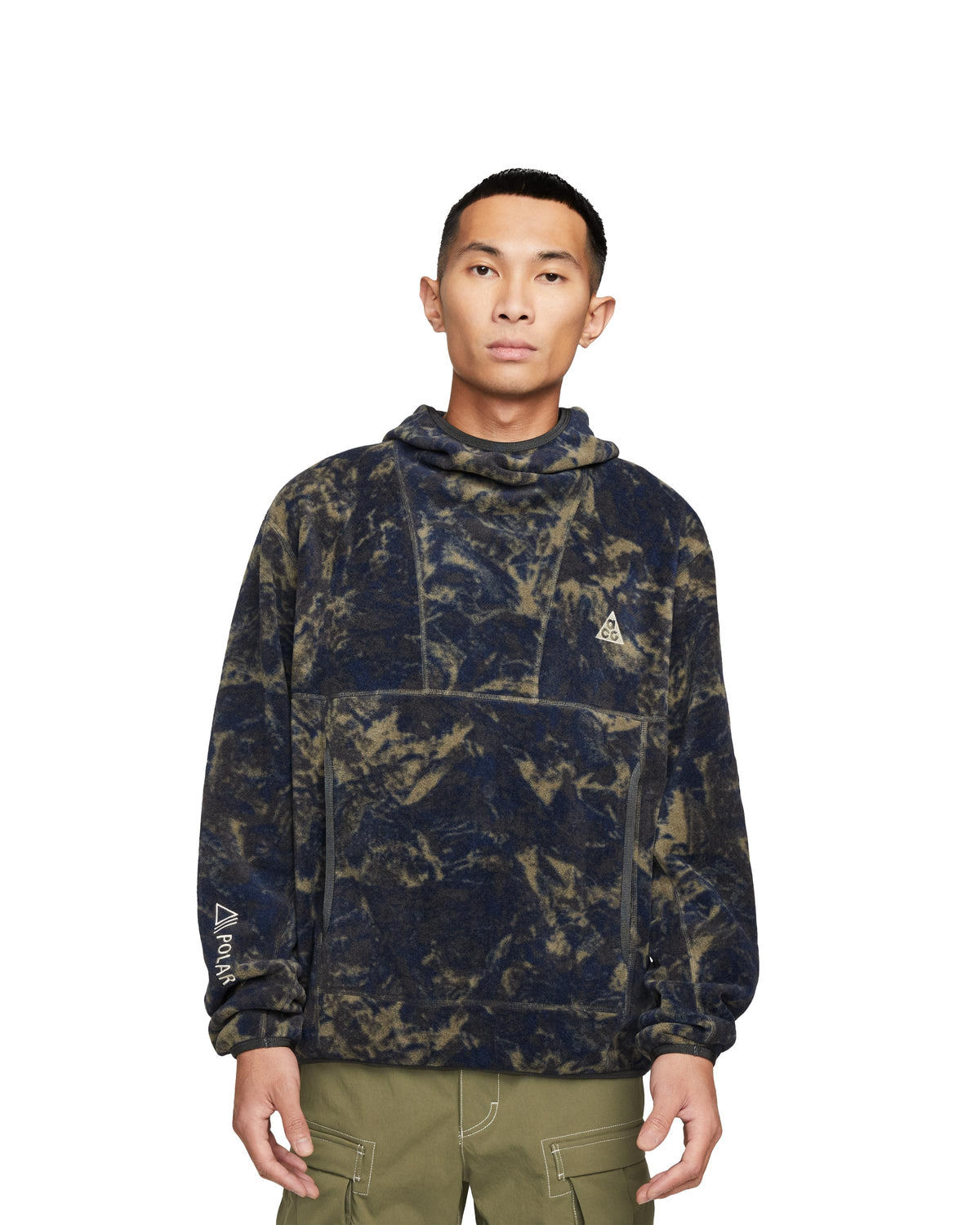 Exclusive Nike ACG Therma Fit Wolf Tree Pull Over — 2XS — Front View
