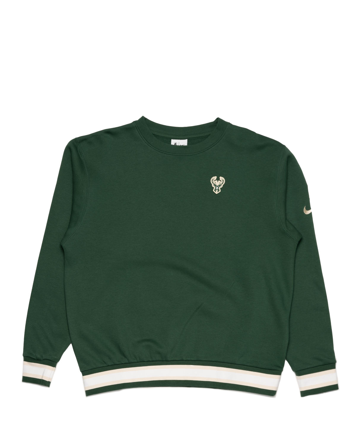 Exclusive Nike Milwaukee Bucks Courtside NBA Fleece Sweatshirt — 2XS — Front View