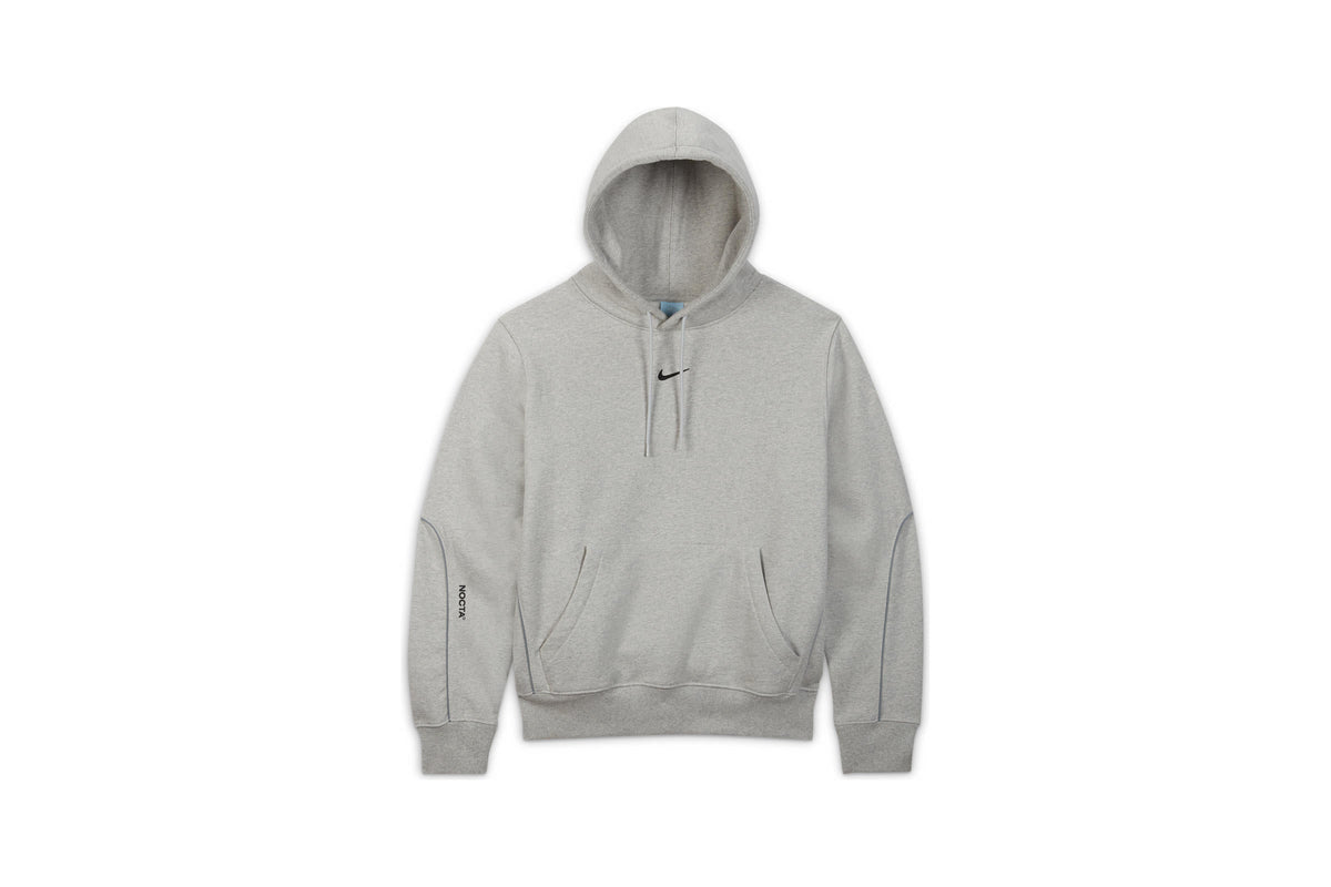 Exclusive Nike Nocta Men's Fleece Hoodie "Grey" — 2XS — Front View