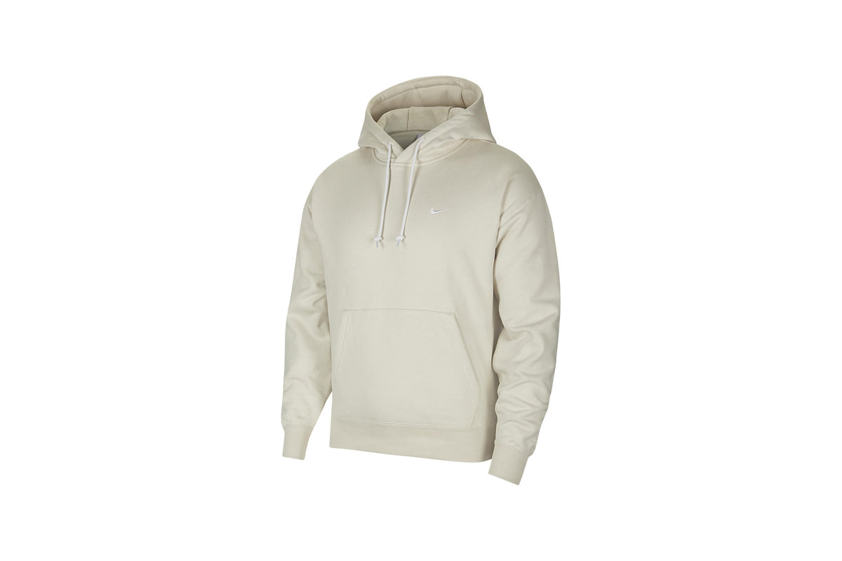 Exclusive Nike NRG SOLOSWOOSH HOODIE "LIGHT BONE" — 2XS — Front View