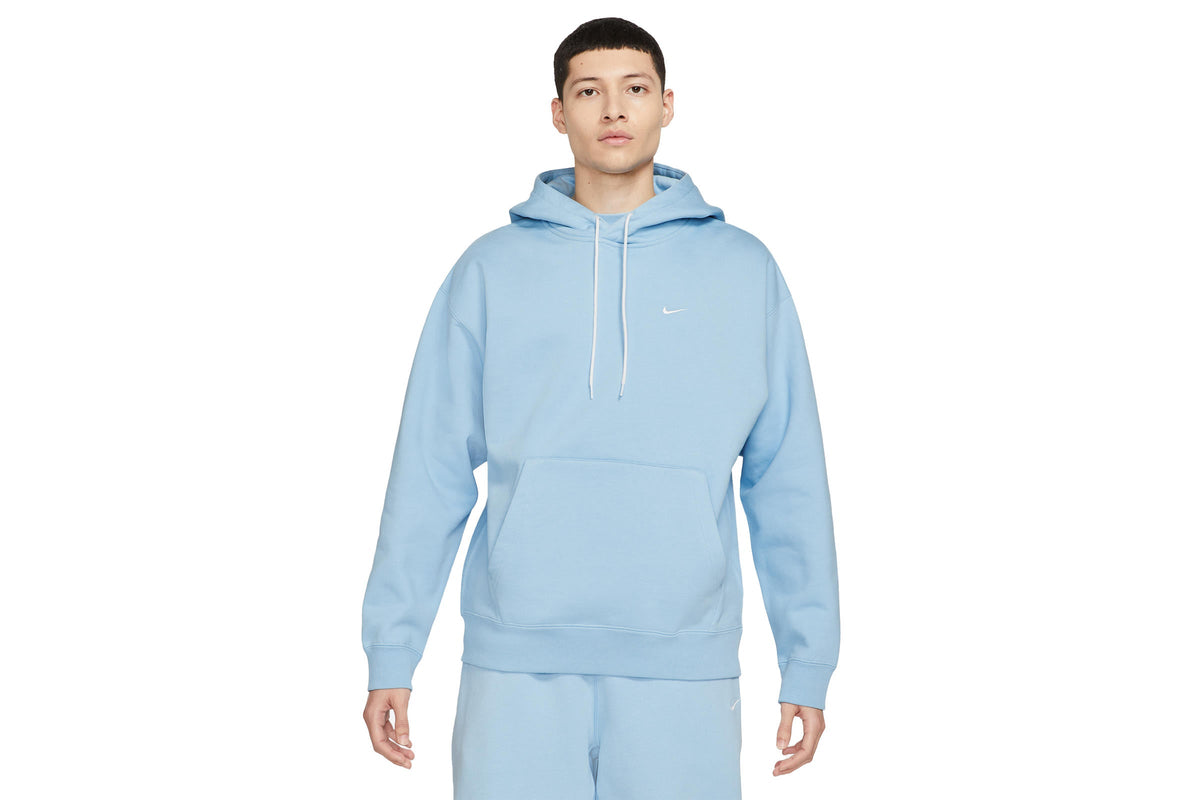 Exclusive Nike NRG SOLOSWOOSH HOODIE "BLUE" — 2XS — Front View