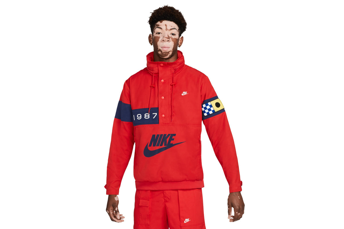 Exclusive Nike NSW REISSUE JACKET "RED" — 2XS — Front View