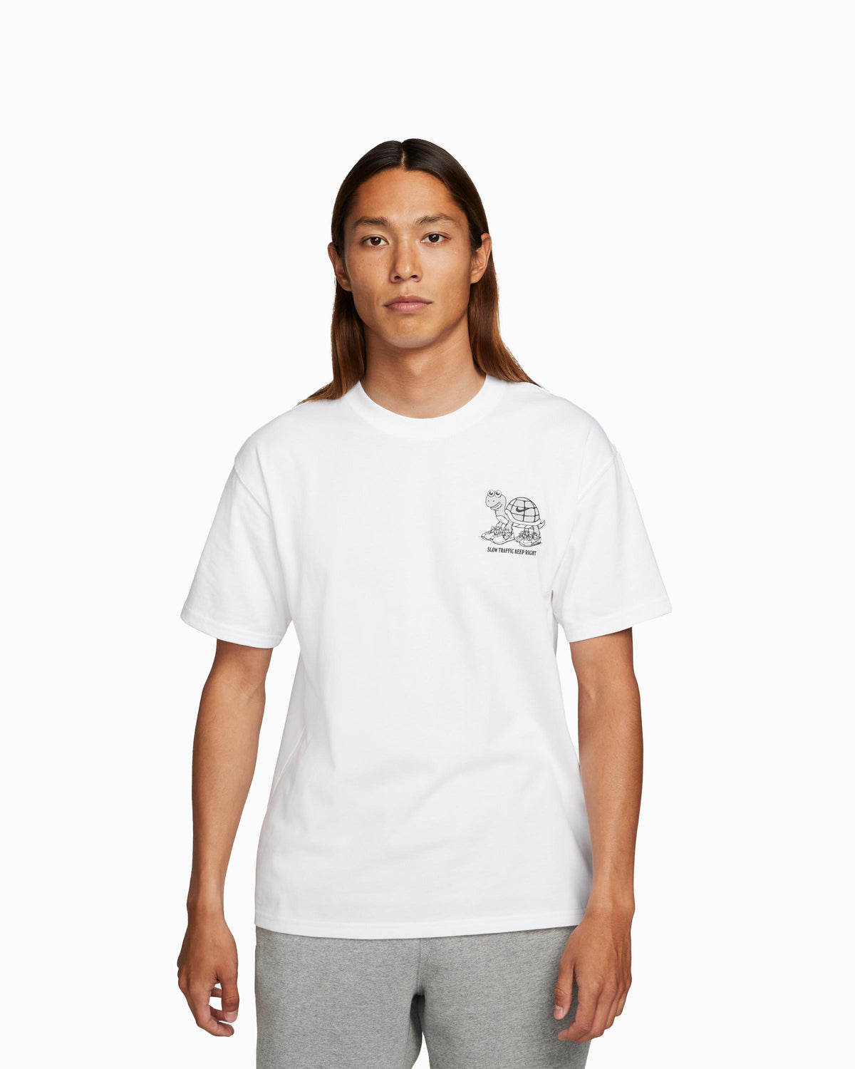 Exclusive Nike The Tortoise and the Swoosh T-Shirt — 2XS — Front View