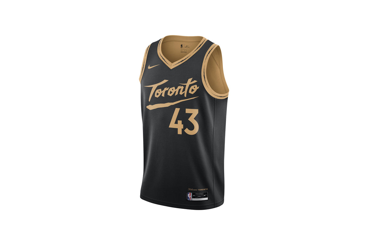 Exclusive Nike TORONTO RAPORS CITY EDITION SWINGMAN JERSEY — 2XS — Front View