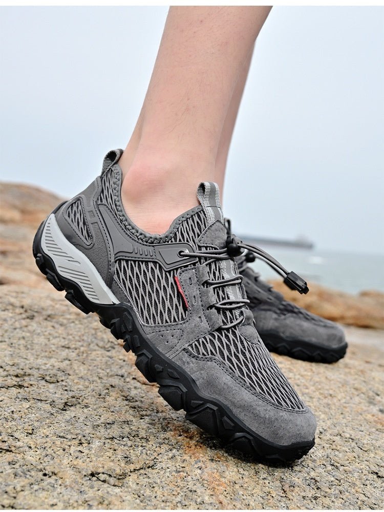 Exclusive Non-slip Soft-soled Mesh Surface Hiking Shoes — Black — Size 38 — Alternate View 9