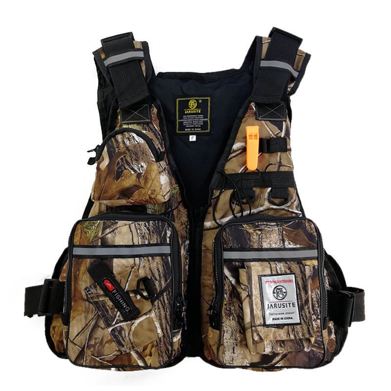 Exclusive Outdoor Multifunctional Life Vest — black — Detail View