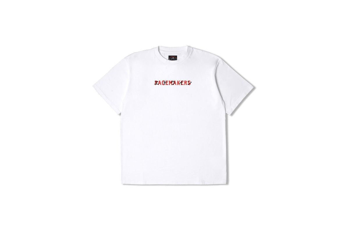 Exclusive Pacemaker x EDWIN EAGLE T-SHIRT "WHITE" — 2XS — Front View