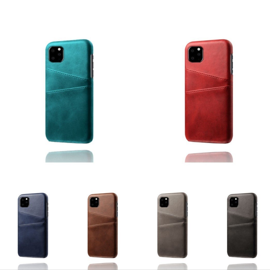 Exclusive Phone Case Double Card — black — Size 11 6.1 2019 — Side View