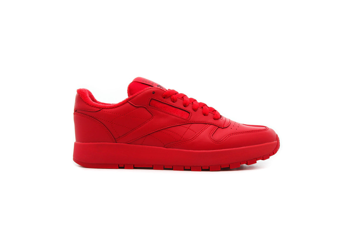 Exclusive Reebok x MAISON MARGIELA PROJECT 0 CLASSIC LEATHER "RED" — 4.5 — Front View