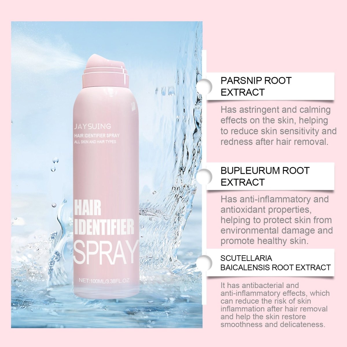 Exclusive Shaving Hair Identifier Spray | Visible Shave Foam — Hair removal spray — Detail View