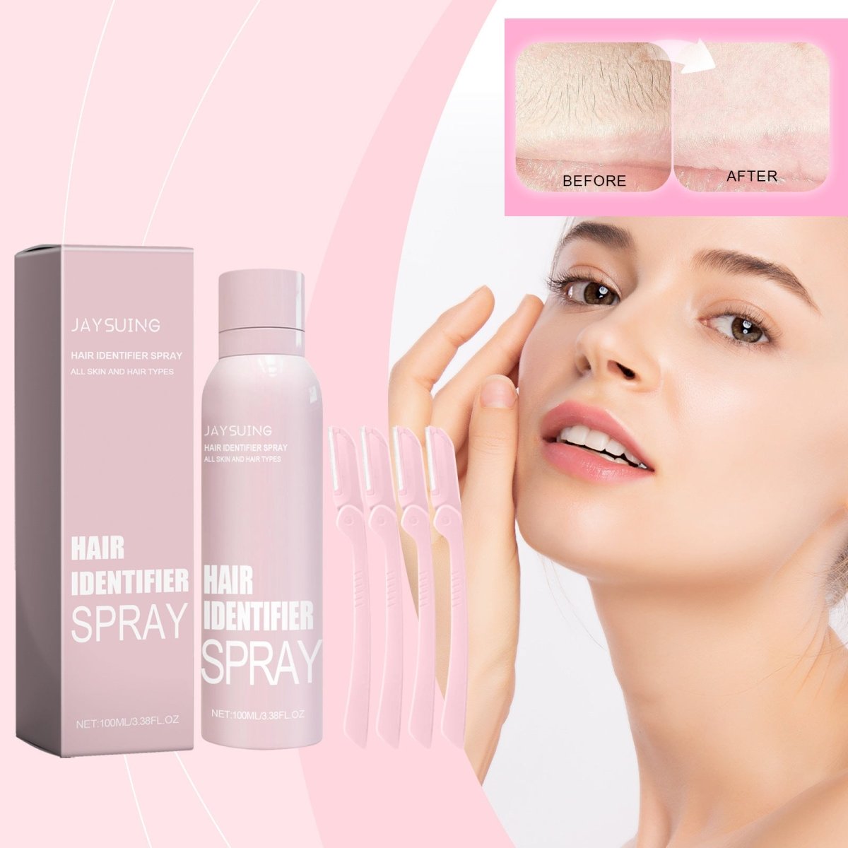 Exclusive Shaving Hair Identifier Spray | Visible Shave Foam — Hair removal spray — Side View