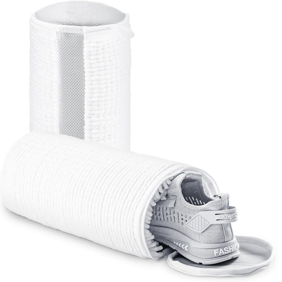 Exclusive Shoe Washing Bag — White Single — Detail View
