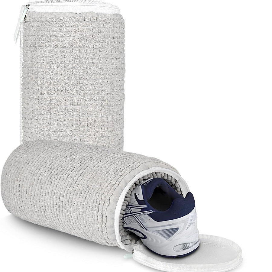 Exclusive Shoe Washing Bag — White Single — Lifestyle View