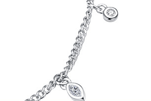 Exclusive Simple Tassel Anklet Sterling Silver Fashion — SCT018 — Alternate View 8