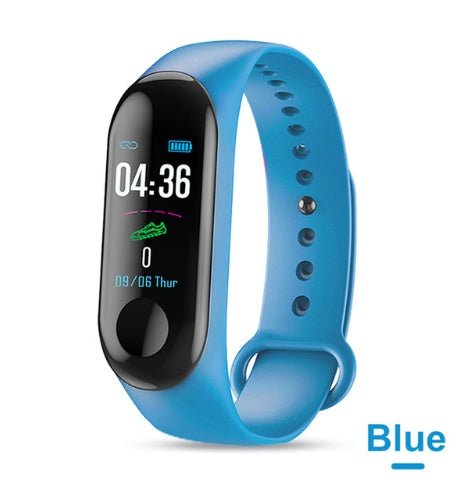 Exclusive Smart Bracelet Heart Rate And Blood Pressure Exercise Meter — Black — Top View