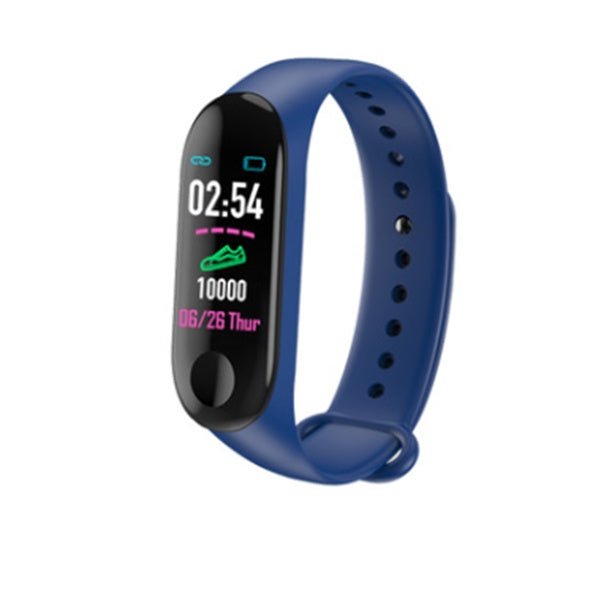 Exclusive Smart Bracelet Heart Rate And Blood Pressure Exercise Meter — Black — Detail View