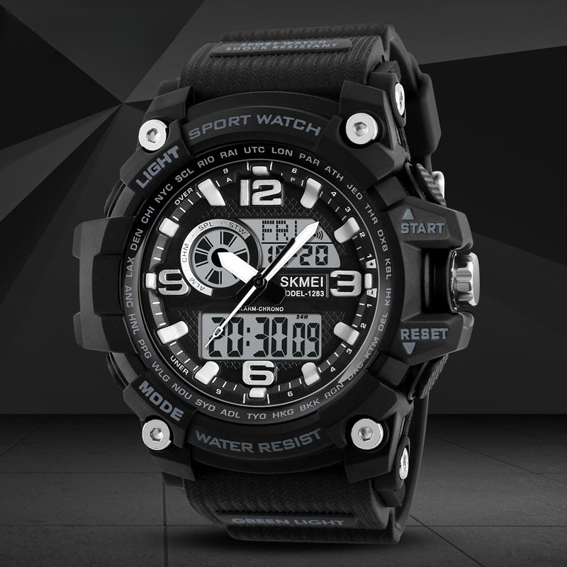 Exclusive Sports Waterproof Electronic Watch Multifunctional Men — Black — Alternate View 10