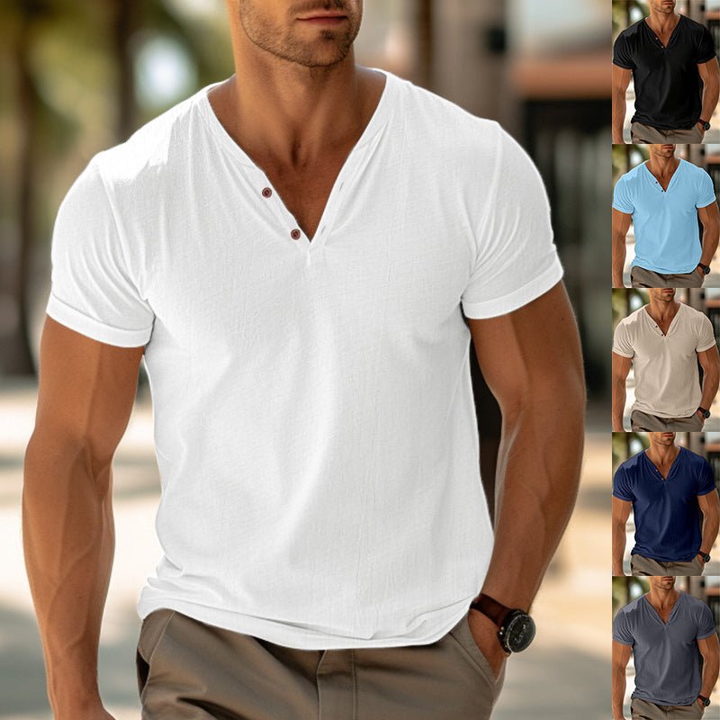 Exclusive Summer Beach Short Sleeve — White — Size S — Front View