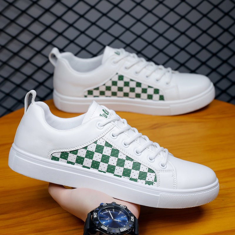 Exclusive Summer Men's PU Leather Casual Shoes — White And Black — Size 39 — Alternate View 7