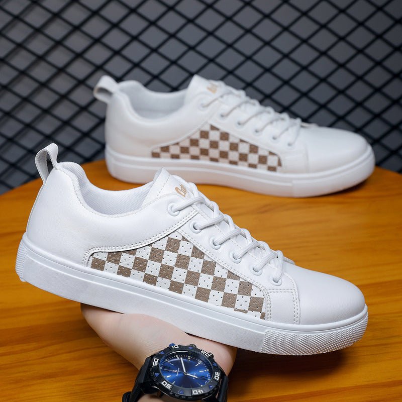 Exclusive Summer Men's PU Leather Casual Shoes — White And Black — Size 39 — Alternate View 8