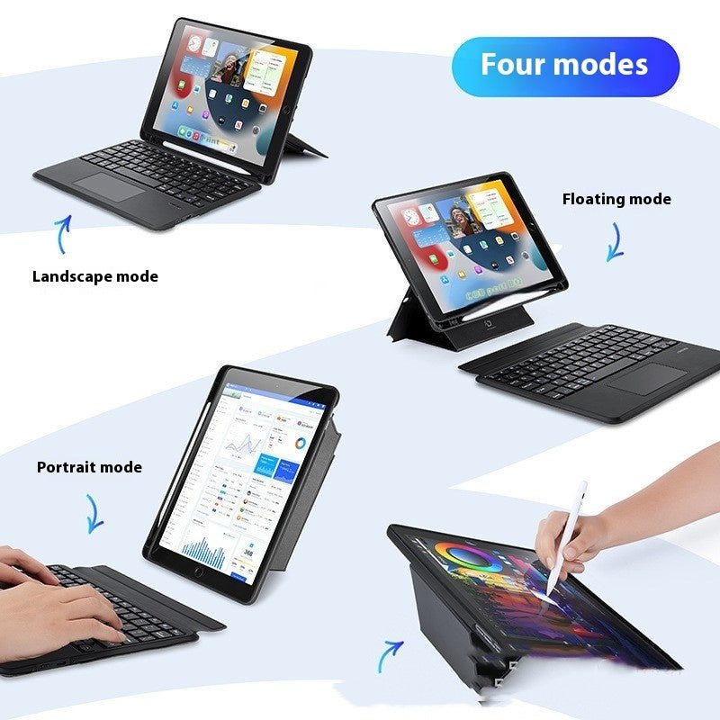Exclusive Three-in-one Magnetic Keyboard — Black — Size IPad Air 4 5 IPad Pro 11 — Back View