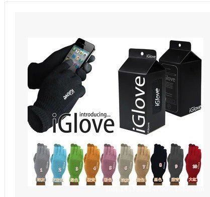 Exclusive Touch screen gloves — Pink — Back View